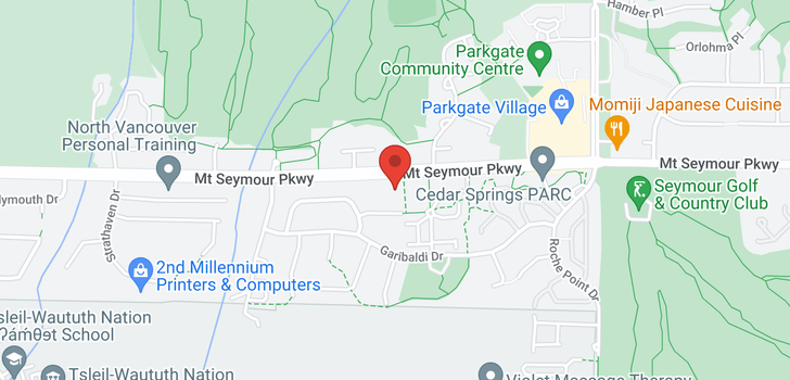 map of 3453 MT SEYMOUR PARKWAY